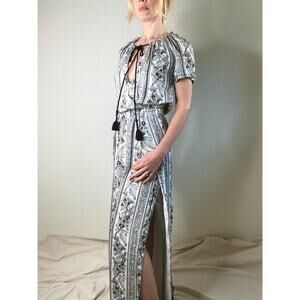 THE JETSET DIARIES TJD Cascara B&W Maxi Dress US XS NWT